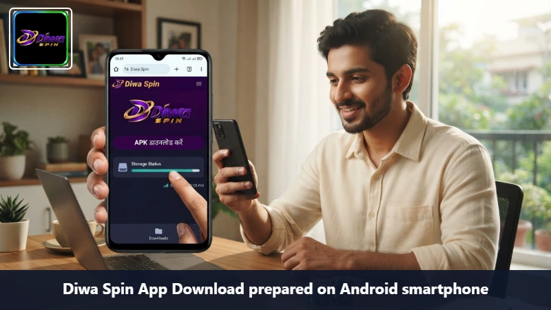 Diwa Spin App Download prepared on Android smartphone